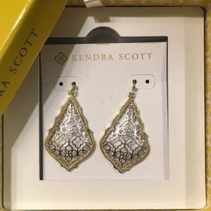 Kendra Scott silver & gold earrings